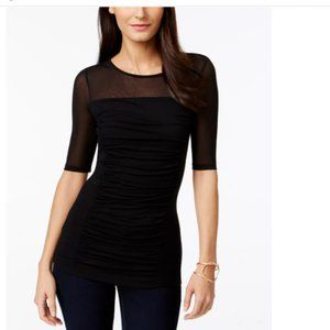 INC mesh ruched top brand new with tags